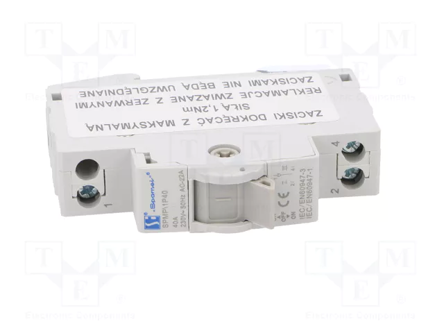 SPAMEL Interruptor de red-generador 40A 240/415VAC 1 Polo