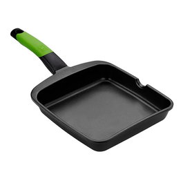 Bra Grill liso Prior 22 x 22 cm con antiadherente tricapa