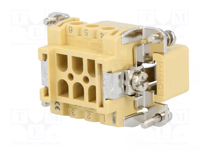 ILME Conector HDC macho JEI 6 pines