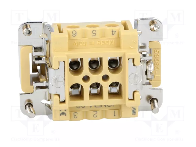 ILME Conector HDC macho JEI 6 pines