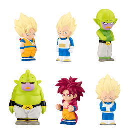 BANDAI SOFBITS Dragon Ball 2 Figura Mini Aleatoria 1 Unidad - Colección de Personajes Super Saiyan (Goku, Vegeta)