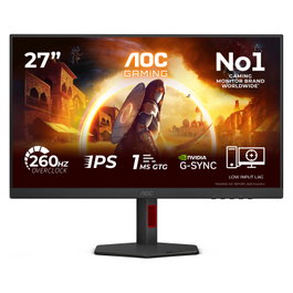 AOC 27G4ZR Monitor Gaming 27 pulg Full HD Fast IPS 260Hz OC 1ms GtG 0.3ms MPRT HDR10 Negro/Rojo