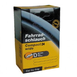 Continental Compact Cámara para bicicleta 8" - 24" ETRTO 50/60-507 Válvula Dunlop