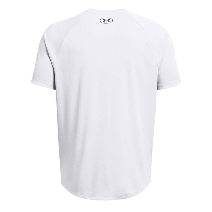 Camiseta de Manga Corta Hombre Under Armour Tech Textured Blanco 11-12 Años