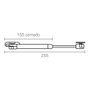 Micel Pistón de gas elevable BCP01 de aluminio, 12 kg