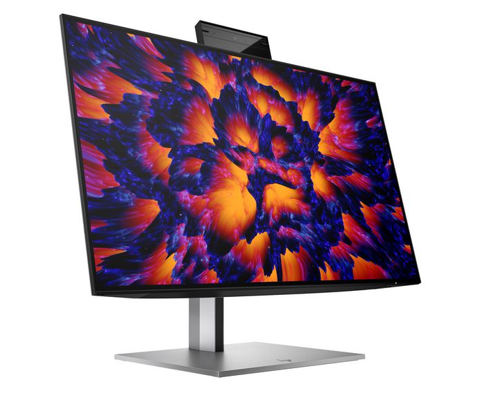 HP Z24m G3 Monitor 60,5 cm (23,8 Pulgadas) QHD USB-C 100W HDR 90 Hz con Webcam 5 MP, Altavoces y Micrófono Integrados - Pantalla sin Bordes para Conferencias y Creatividad