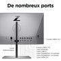 HP Z24m G3 Monitor 60,5 cm (23,8 Pulgadas) QHD USB-C 100W HDR 90 Hz con Webcam 5 MP, Altavoces y Micrófono Integrados - Pantalla sin Bordes para Conferencias y Creatividad