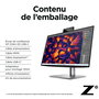 HP Z24m G3 Monitor 60,5 cm (23,8 Pulgadas) QHD USB-C 100W HDR 90 Hz con Webcam 5 MP, Altavoces y Micrófono Integrados - Pantalla sin Bordes para Conferencias y Creatividad