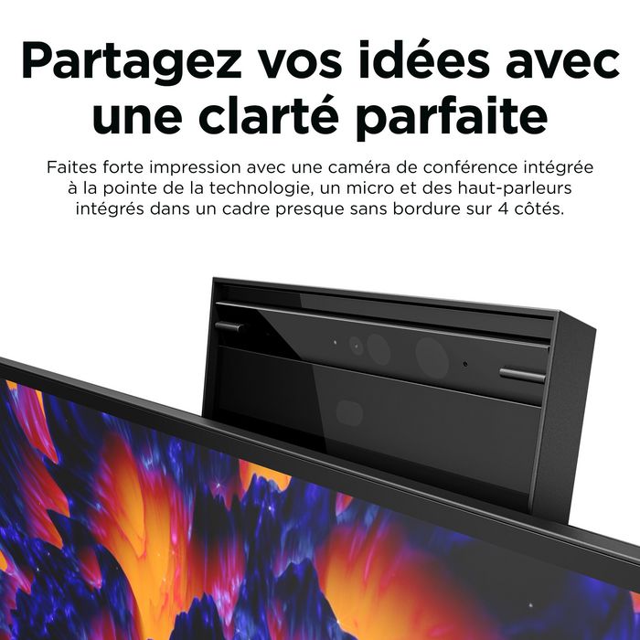 HP Z24m G3 Monitor 60,5 cm (23,8 Pulgadas) QHD USB-C 100W HDR 90 Hz con Webcam 5 MP, Altavoces y Micrófono Integrados - Pantalla sin Bordes para Conferencias y Creatividad