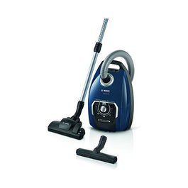 Bosch BGB 75X494 Aspiradora Cilíndrica Serie 8 con Bolsa 5L y Filtro EPA, 650W, Color Azul, Boquillas Incluidas, Rebobinado Automático