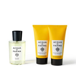Acqua Di Parma Colonia Essenza Estuche 3 pz Eau de Cologne Vaporizador 100ml + Gel Ducha 75ml + Loción Corporal 75ml Fragancia Cítrica Amaderada Auténtica y Energética