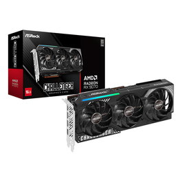 ASRock Radeon RX 9070 XT Challenger 16GB GDDR6 256-bit Tarjeta Gráfica (PCIe 5.0, 3 Ventiladores, 2970 MHz, DisplayPort 2.1a, HDMI 2.1b)