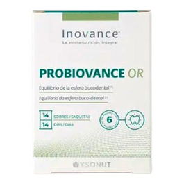 INOVANCE Probiovance Or 14 Sobres - Complemento Alimenticio para Microbiota Bucodental con Vitaminas C y D