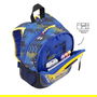 Totto Mochila Escolar Pequeña Coches de Carreras MJ04VLC001-2310-6J7S Azul 31x23x10 cm