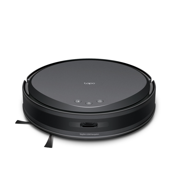TP-Link Tapo RV20 Max Plus Robot Aspirador Negro con Fregado, Succión 5300 Pa, Batería 2600 mAh y Autovaciado
