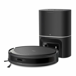 TP-Link Tapo RV20 Max Plus Negro, Robot Aspirador y Fregasuelos 5300 Pa
