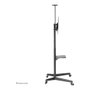 Neomounts FL50-550BL1 Soporte de suelo para TV 37-70 pulgadas, Negro, Capacidad 50 kg, Acero, Ruedas, Ajuste de altura manual