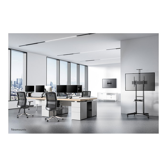 Neomounts FL50-550BL1 Soporte de suelo para TV 37-70 pulgadas, Negro, Capacidad 50 kg, Acero, Ruedas, Ajuste de altura manual Neomounts FL50-550BL1 Soporte de suelo para TV 37-70 pulgadas, Negro, Capacidad 50 kg, Acero, Ruedas, Ajuste de altura manual