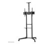 Neomounts FL50-550BL1 Soporte de suelo para TV 37-70 pulgadas, Negro, Capacidad 50 kg, Acero, Ruedas, Ajuste de altura manual
