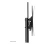 Neomounts FL50-550BL1 Soporte de suelo para TV 37-70 pulgadas, Negro, Capacidad 50 kg, Acero, Ruedas, Ajuste de altura manual