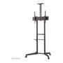 Neomounts FL50-550BL1 Soporte de suelo para TV 37-70 pulgadas, Negro, Capacidad 50 kg, Acero, Ruedas, Ajuste de altura manual