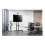 Neomounts FL50-550BL1 Soporte de suelo para TV 37-70 pulgadas, Negro, Capacidad 50 kg, Acero, Ruedas, Ajuste de altura manual