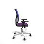 PIQUERAS Y CRESPO Silla de oficina Motilla con mecanismo Sincro/Traslack, Morado y Azul