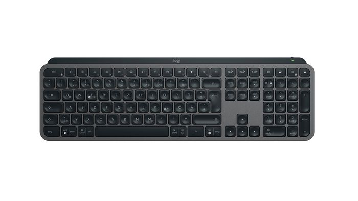 Logitech MX Keys S Teclado Inalámbrico Iluminado Avanzado, Teclas Esféricas, Retroiluminación Inteligente, Carga USB-C, Multi-OS y Dispositivos, Ergonómico