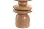 DKD Home Decor Lámpara Sobremesa Marron Crudo Hevea Lino 25 x 40 x 25 cm (2 Unidades)