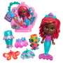 Just Play Muñeca Ariel Junior Pop Tail Disney Sirena con Accesorios y 2 Colas Moldeables