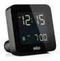 Braun BC-09-B Reloj Despertador Digital Negro con Snooze Pantalla LCD Retroiluminada