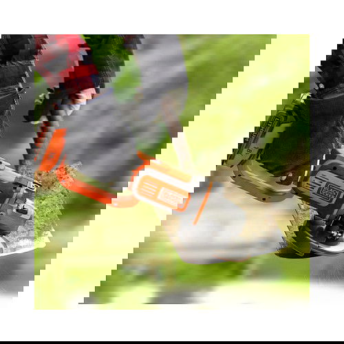 Black & Decker BCG720N - Amoladora Angular 125mm 18V, 8600 RPM, con Batería, Color Negro/Naranja