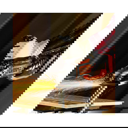 Black & Decker BCG720N - Amoladora Angular 125mm 18V, 8600 RPM, con Batería, Color Negro/Naranja