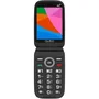 Qubo Teléfono Móvil X-D340CB para Personas Mayores - 4G Dual SIM, Pantalla Doble, Botón SOS, Negro