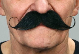 My Other Me Bigote negro talla única multicolor