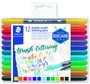 Staedtler Rotuladores Brush Lettering Doble Punta con Colores Surtidos, 12 Unidades
