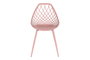 DKD Home Decor Silla PP Metal Coral