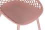 DKD Home Decor Silla PP Metal Coral