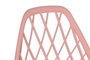 DKD Home Decor Silla PP Metal Coral