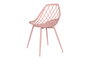 DKD Home Decor Silla PP Metal Coral