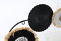 DKD Home Decor Decoración de pared metal espejo 62x5x30 Marrón