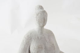 DKD Home Decor Figura Urban Blanco Resina Chica Yoga 15 x 24 x 27.5 cm (4 Unidades)