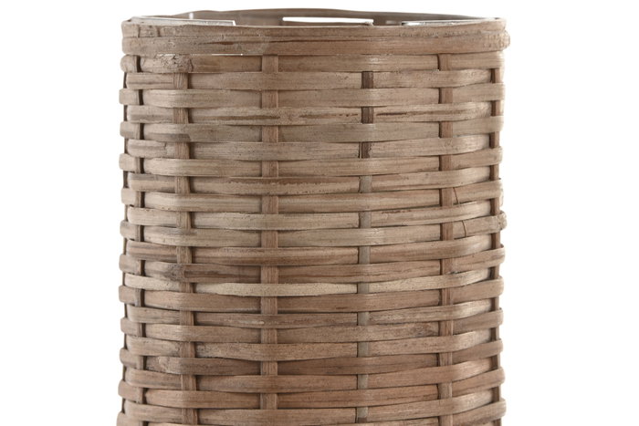 DKD Home Decor Vela de Cera de Soja con Detalle de Ratán, 370 g