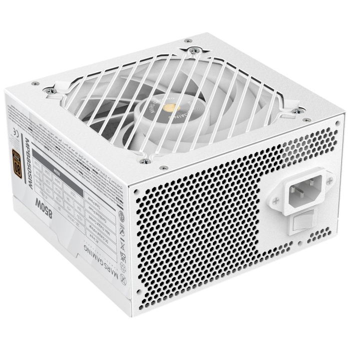 Mars Gaming MPB850SI Fuente de Alimentación 850W ATX 80 Plus Bronze, Ventilador 120mm Silencioso, Certificación TÜV Rheinland, 7 Años Garantía