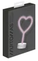 Muitomas Lámpara de mesa neón diseño corazón USB Tipo C