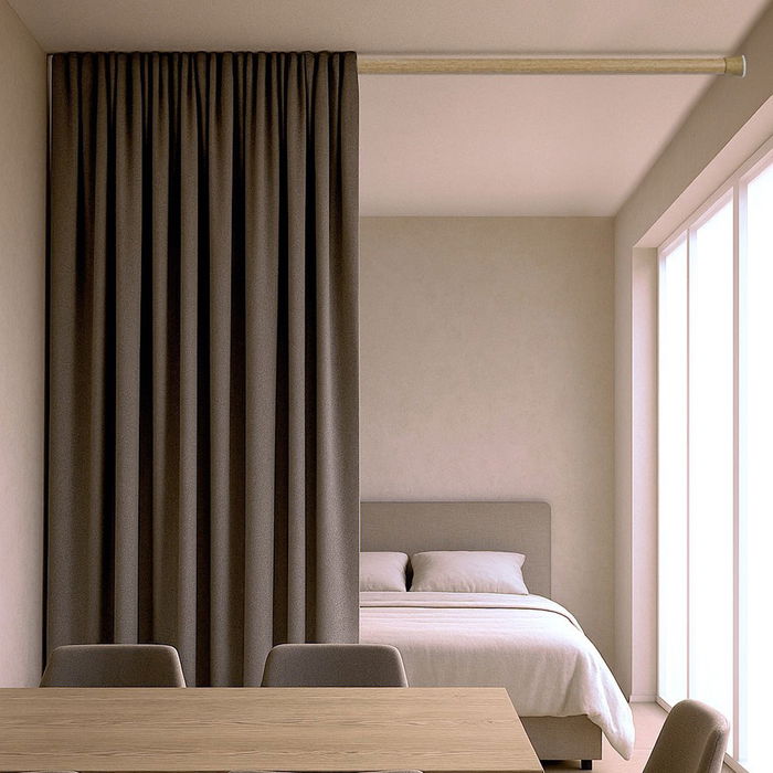 Cintacor Barra de Cortina Extensible a Presión sin Taladro, Madera, Ø2.8 - 2.5 cm x 140 - 250 cm, Carga Máx. 7.2 kg, para Armarios y Estancias Cintacor Barra de Cortina Extensible a Presión sin Taladro, Madera, Ø2.8 - 2.5 cm x 140 - 250 cm, Carga Máx. 7.2 kg, para Armarios y Estancias