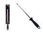 Kinvara Afilador de Cuchillos Acero Inoxidable 31.5x2.5x3.5 cm Plata y Negro (Set de 36)
