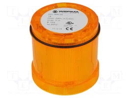 WERMA Módulo de señalizador luminoso amarillo IP65 KombiSIGN 71