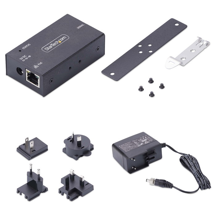 Startech i13p Convertidor Repetidor y Aislador Serie RS-232 RJ-45 Negro