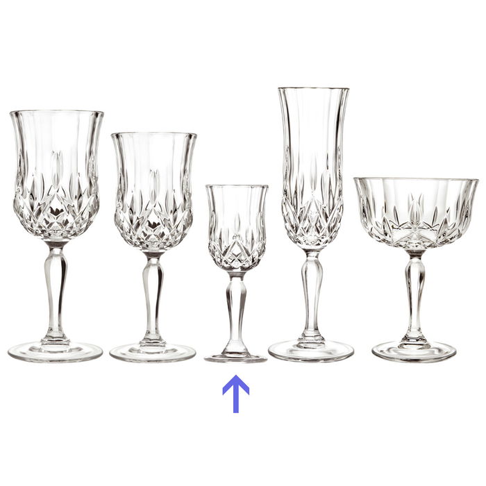 RCR Copa Licor Opera Transparente Cristalino LUXION 13.6 cm 6 cl (Set de 6)